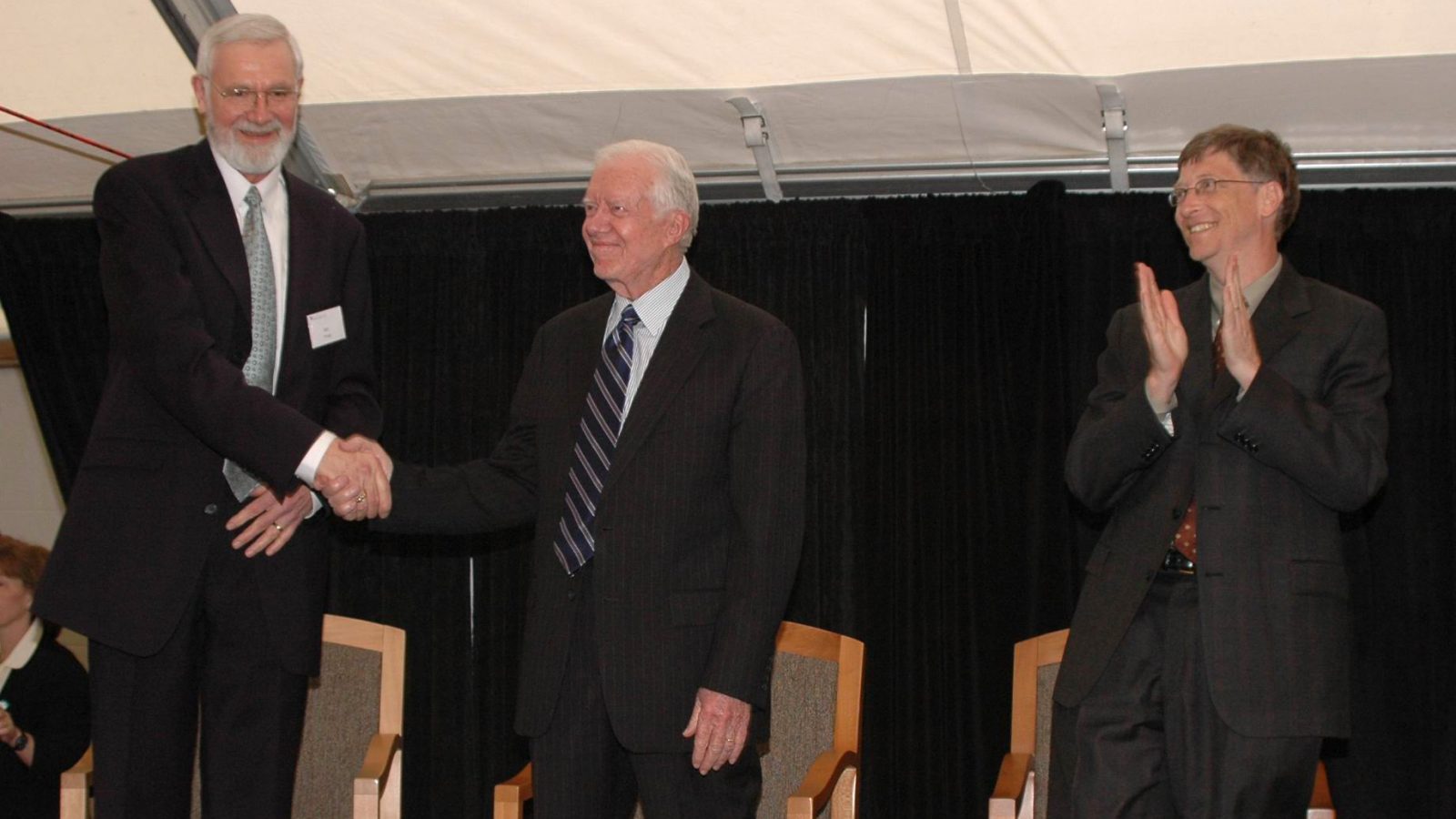 Dr. Foege with President Carter and Bill Gates